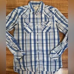 Diesel Blue and White Checkered Shirt